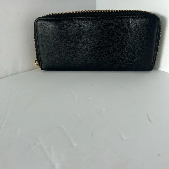 Marc by Marc Jacobs NWOT Black Pebble Leather Large Zippered Wallet - Picture 3 of 5